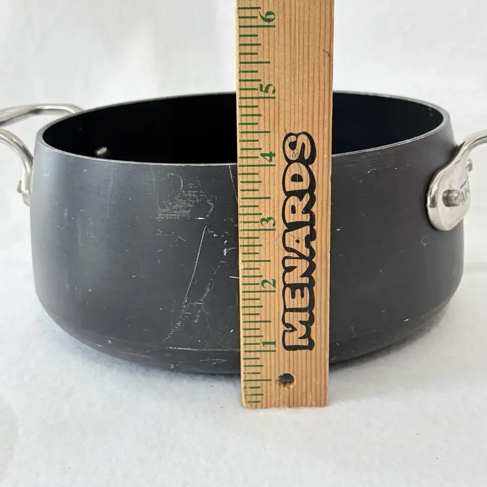 All-Clad Metalcrafters Hard Anodized Nonstick3.5QT 3.3L Saucepan Pot With Lid.
